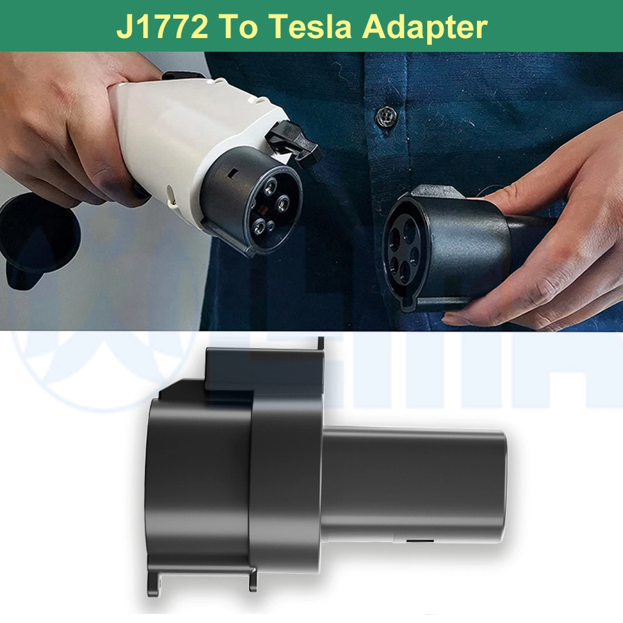 European 60A 240V AC SAE J1772 Tesla Charging Adapter EV Plug Connector Adapter Tpc to J1772 Adapter for Tesla